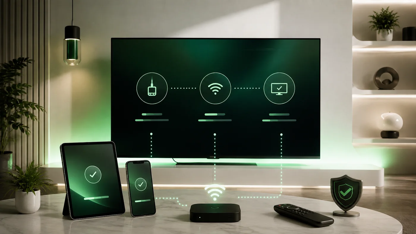 IPTV Link Einrichtung auf Smart TV, Tablet und Smartphone